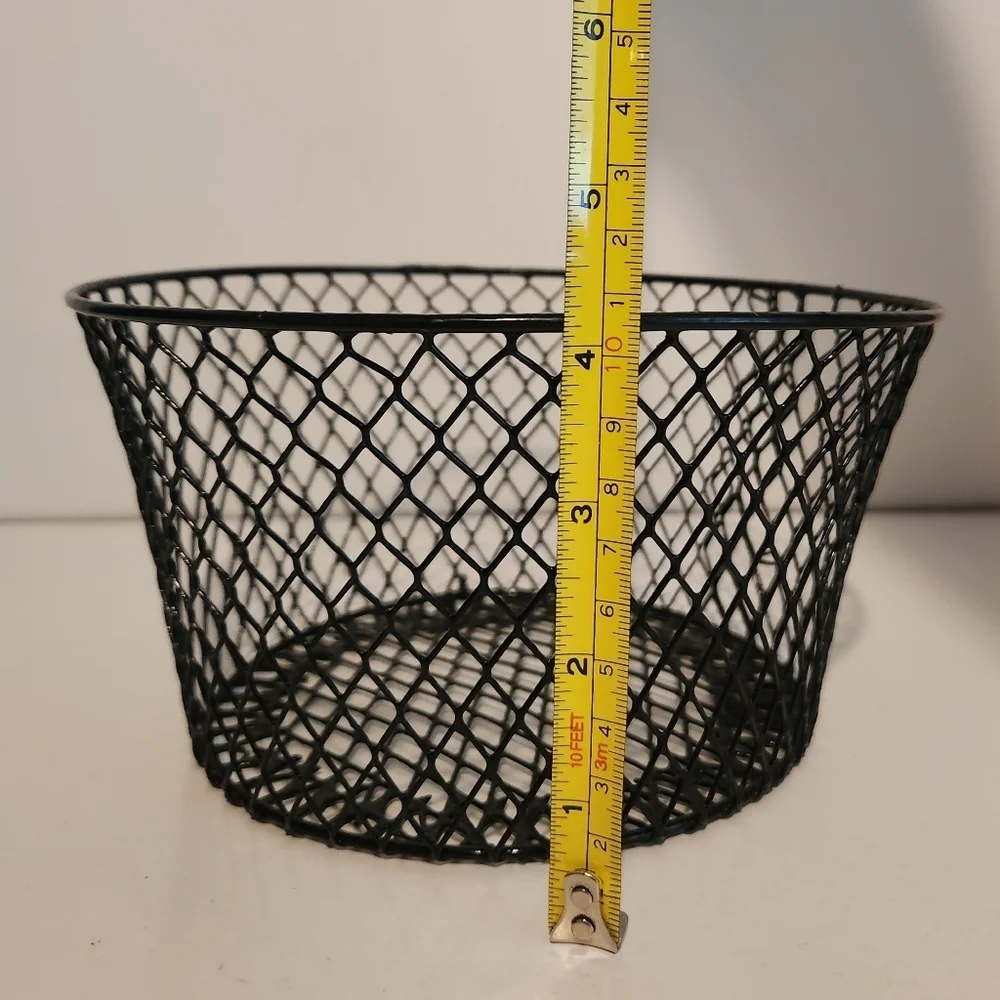 6” Black Wire Basket Organizer